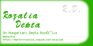 rozalia depta business card